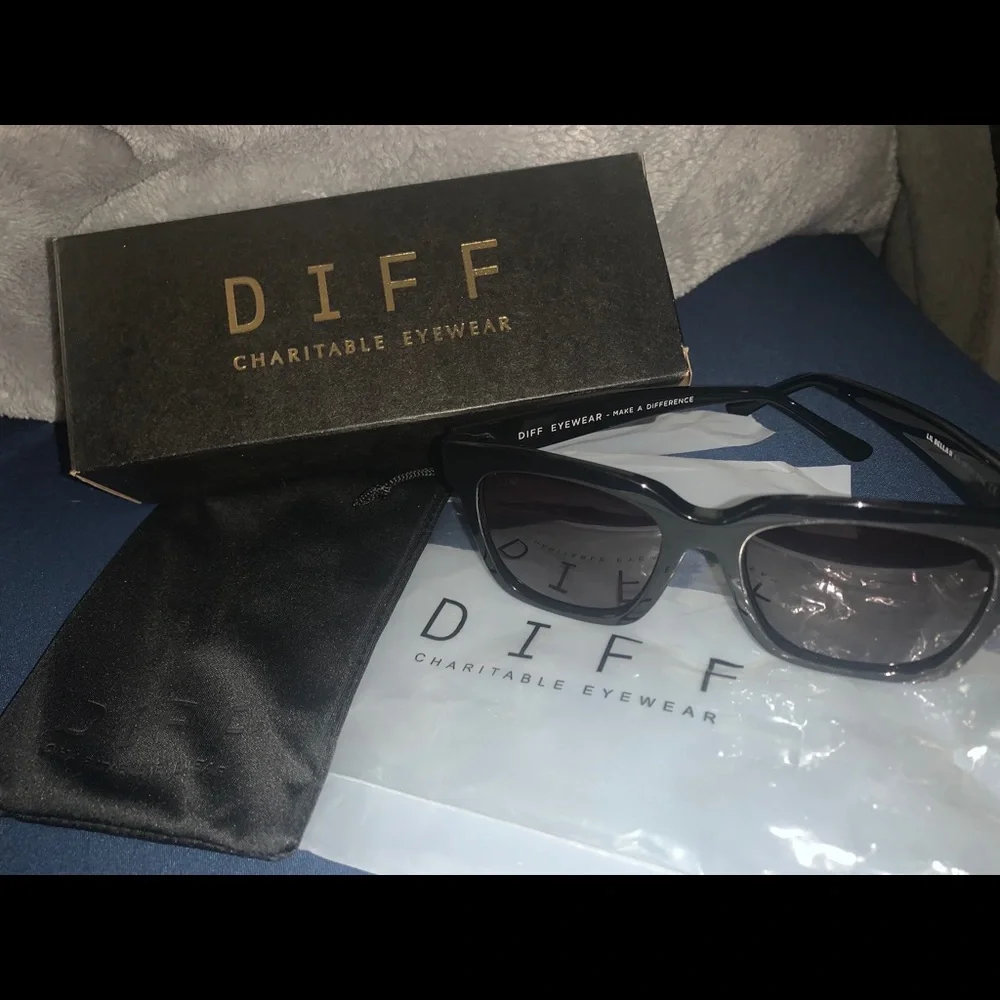 Diff Eyewear Lil Bella Black Kids Sunglasses